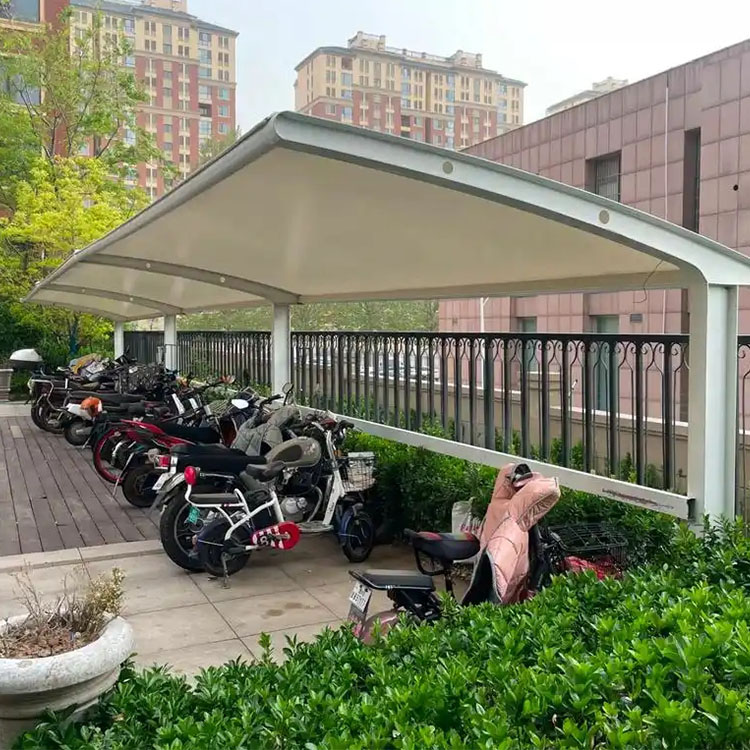 镇原县膜结构电动车棚